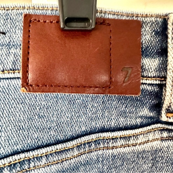 7 For All Mankind Men’s Blue Relaxed Jeans with Distressed Details Size 36 - Picture 2 of 16